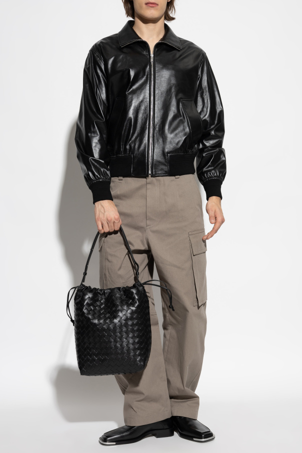 ボッテガヴェネタ Bottega Veneta Leather Jacket 最終】BOTTEGA VENETA ボッテガヴェネタ MA-1 Jacket - メルカリ